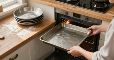 Why You Should Never Store Sheet Pans In Your Oven
